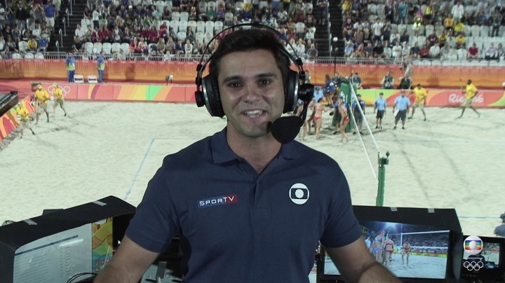 Guilherme Marques, da Globo, estava no avião.